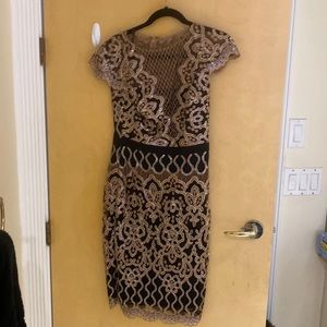 Tadashi metallic dress worn once